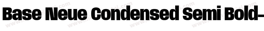 Base Neue Condensed Semi Bold字体转换